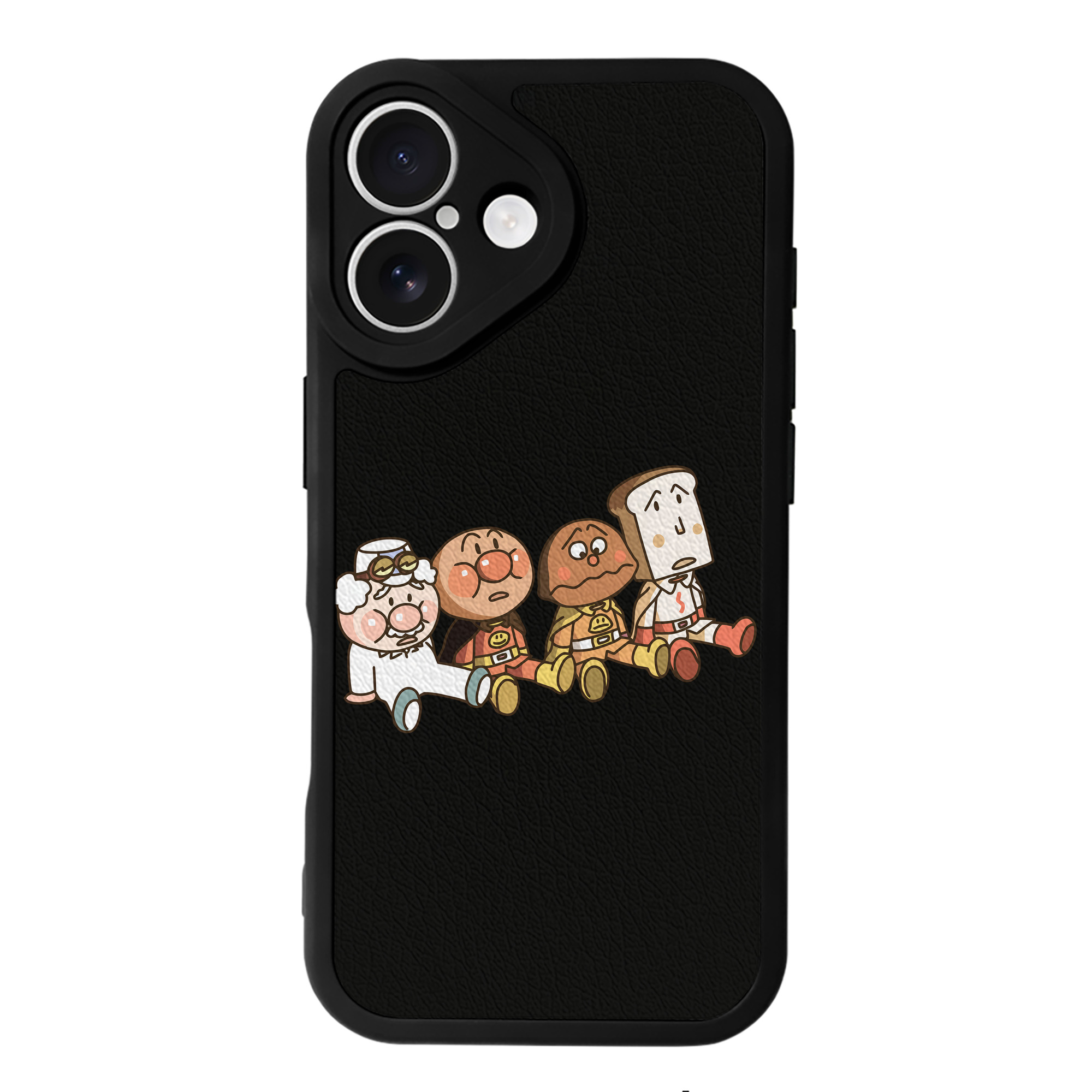 （画像用） アンパンマン Anpanman 【iPhone 16シリーズ対応】シリコンスマホケース（レザー調） 材質：シリコン
